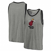 Miami Heat Team Essential Tri-Blend Tank Top - Heather Gray,baseball caps,new era cap wholesale,wholesale hats
